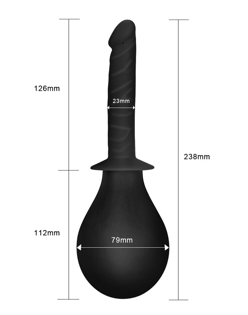 LoveToy - Anale Douche - Zwart