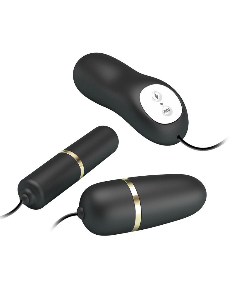 Pretty Love - Electric Stimulation Bullets Set - Black