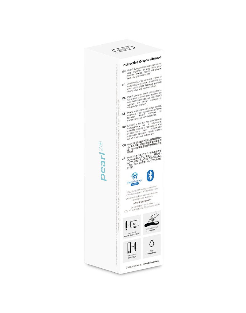 Kiiroo - Pearl 2+ - Interactive G-Spot Vibrator - Turquoise