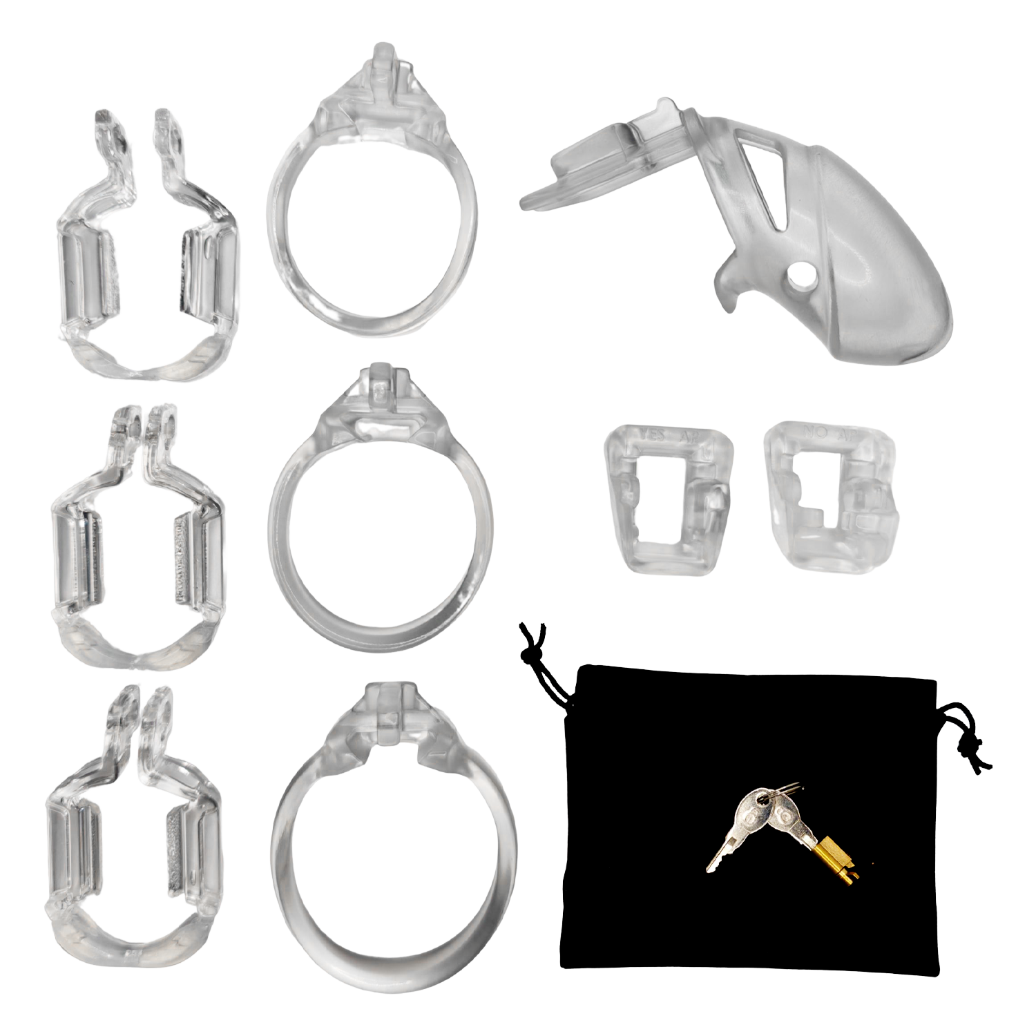 The Vice Mach 2 - Chastity Cock Cage Standard - Clear