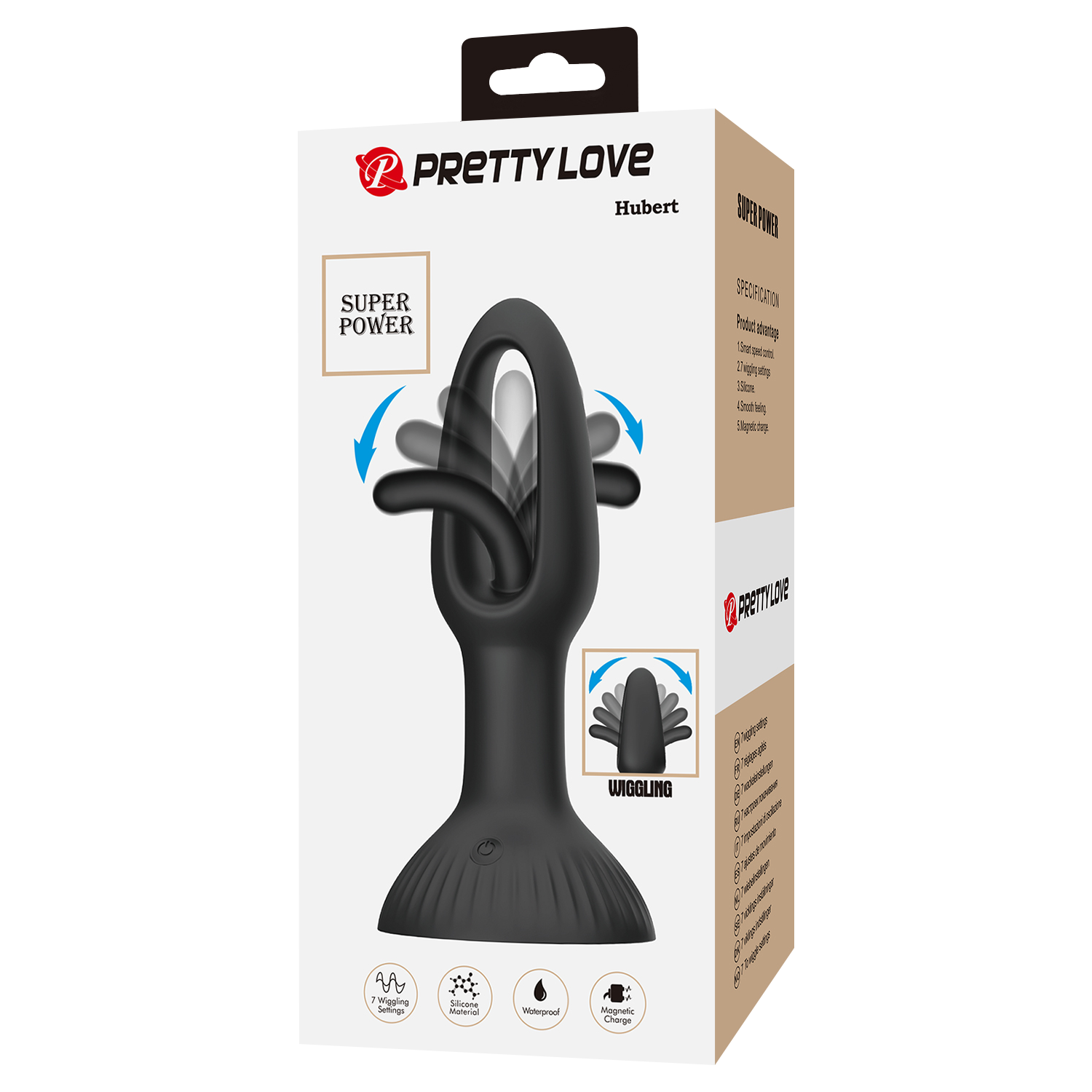 PL - Hubert - Anal Wiggling Vibrator - Black