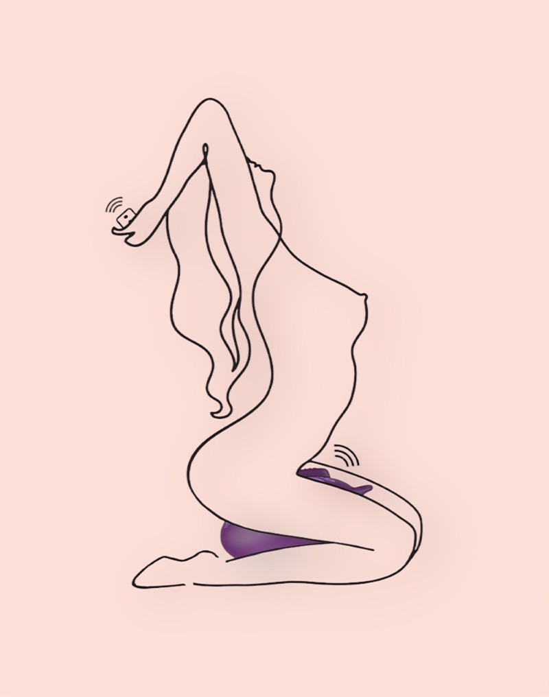 Bouncy Bliss - Flow - Sit-On Vibrator - Purple