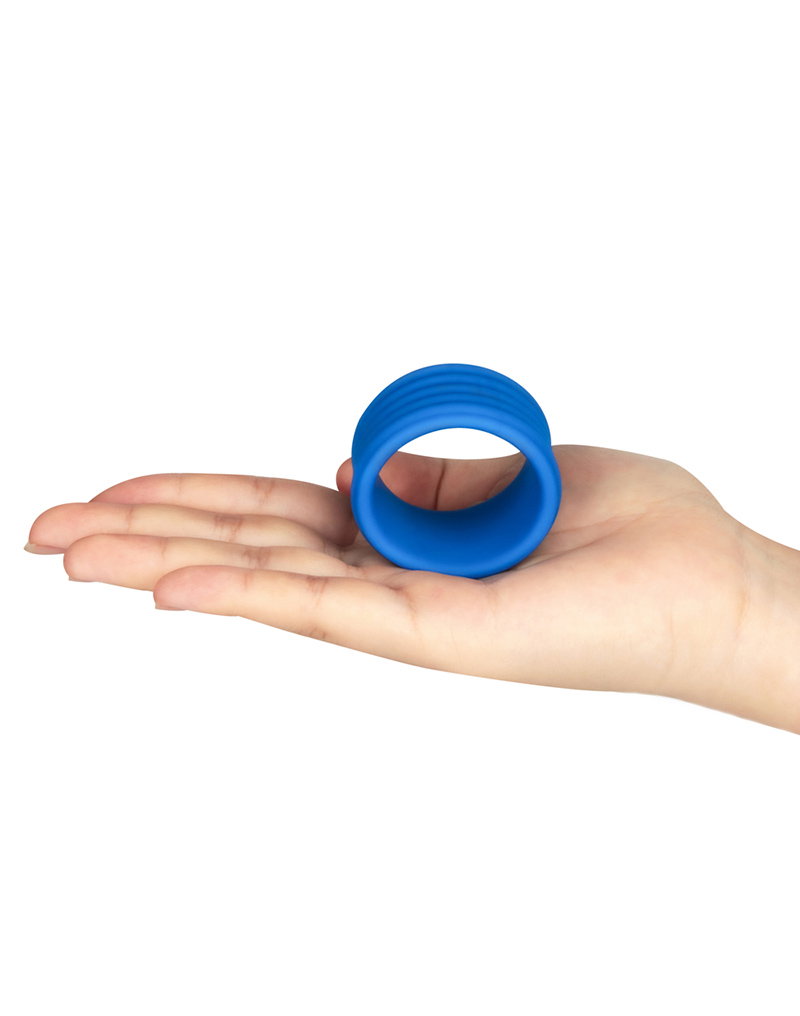 LoveToy - Pinnacle Pro - Deep Rib Grip Ring - Blue