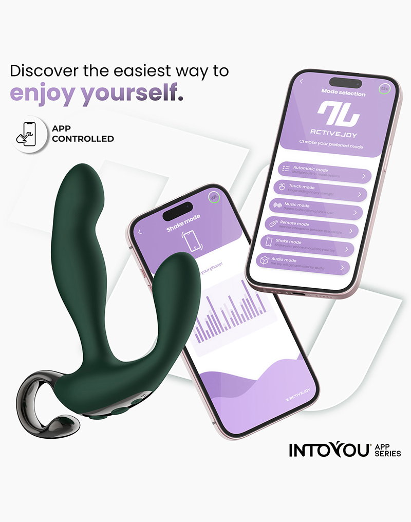 IY - Greeny - Prostate Massager with Finger Wiggling, App Controlled - Green
