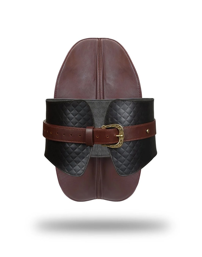 Liebe Seele - Leather Saddle - Black, Brown & Gold