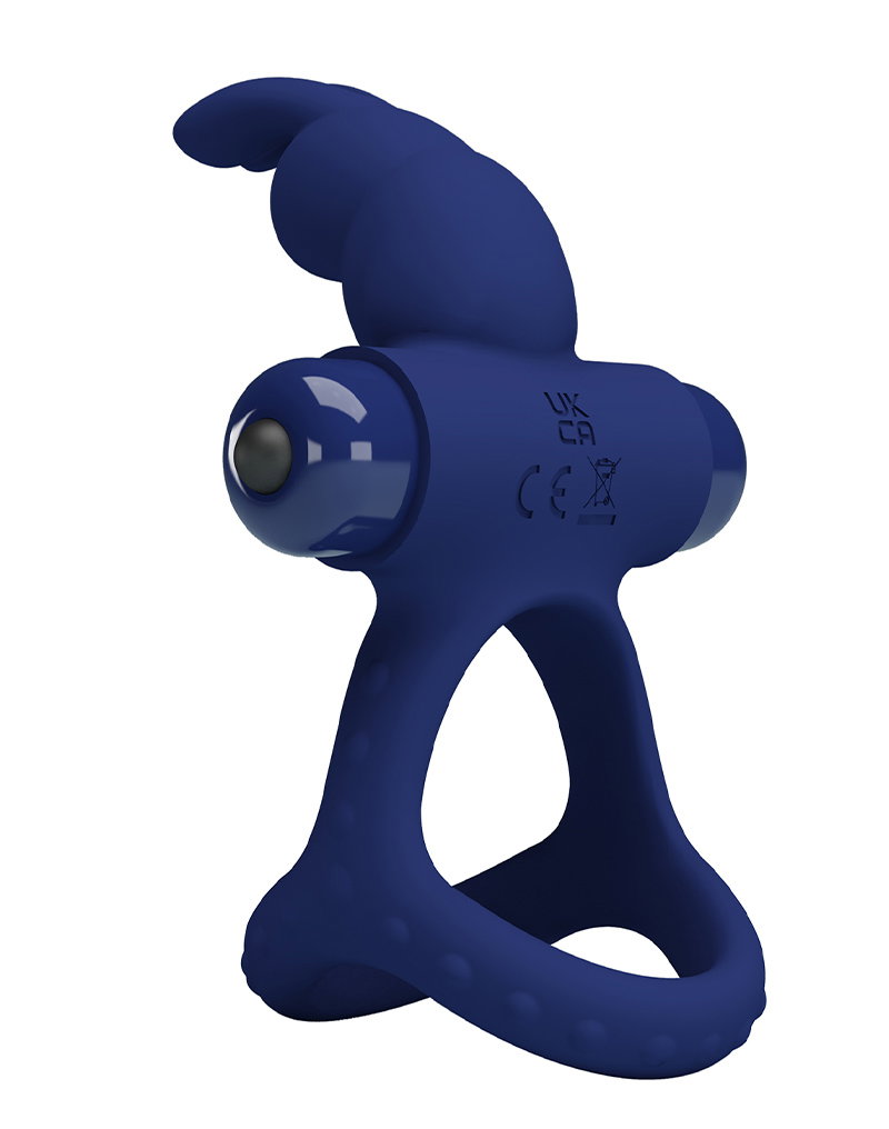 Pretty Love - Luchito - Rabbit Cock Ring - Deep Blue