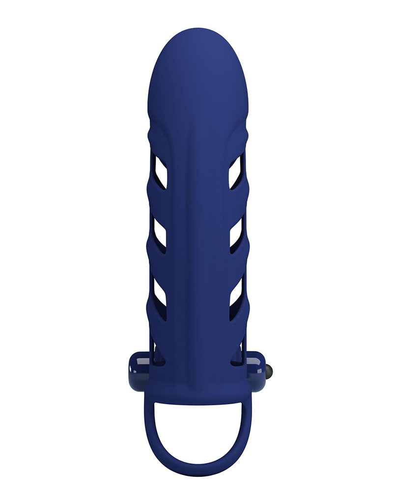 Pretty Love - Altaf - Vibrating Cock Sleeve - Deep Blue