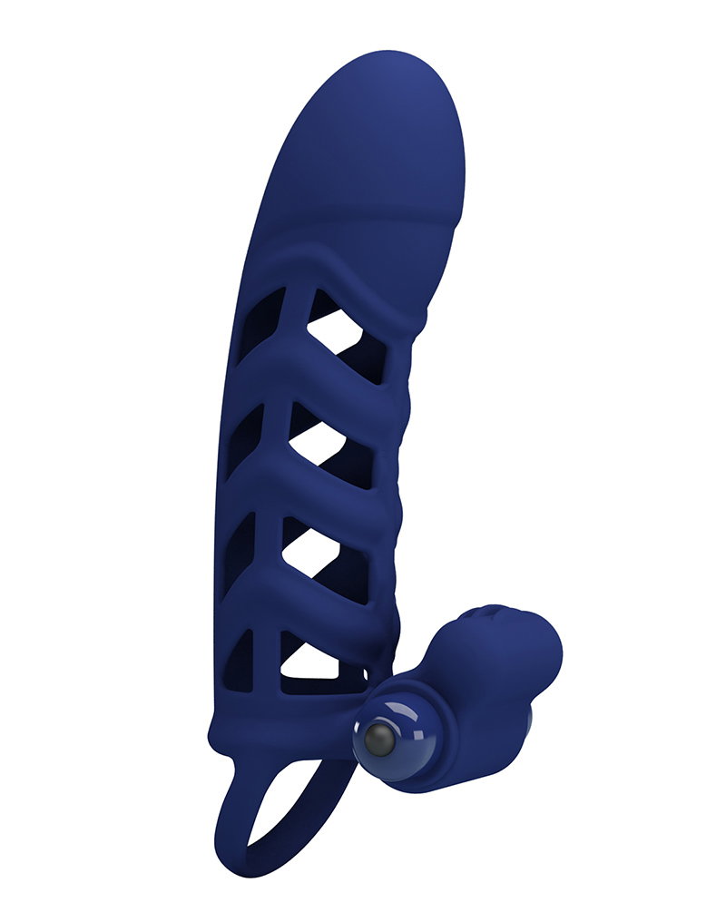 Pretty Love - Altaf - Vibrating Cock Sleeve - Deep Blue