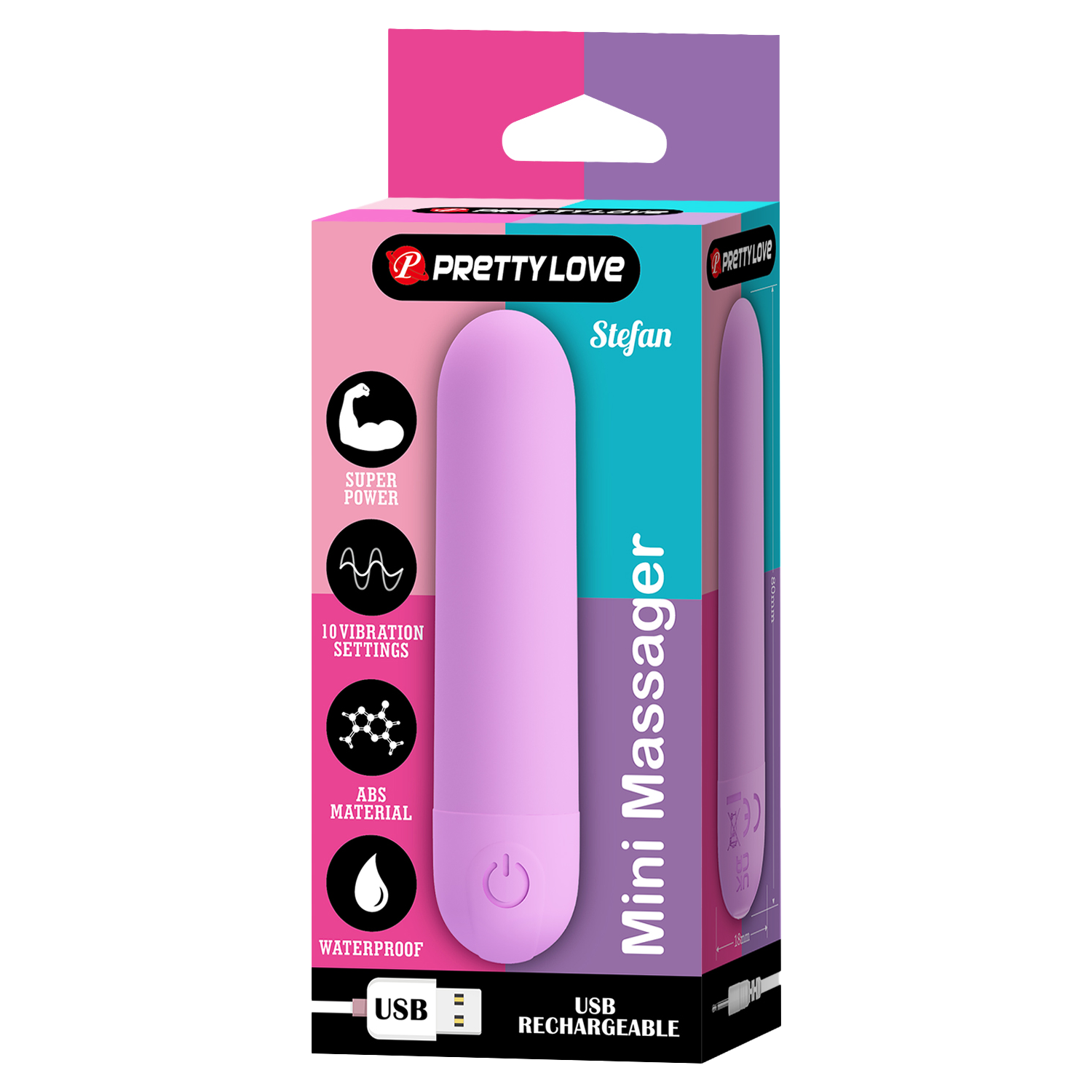 Pretty Love - Stefan - Mini Massager - Lilac