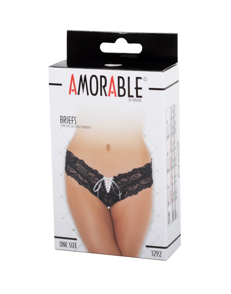 Amorable by Rimba - Brief - One Size - Black / White