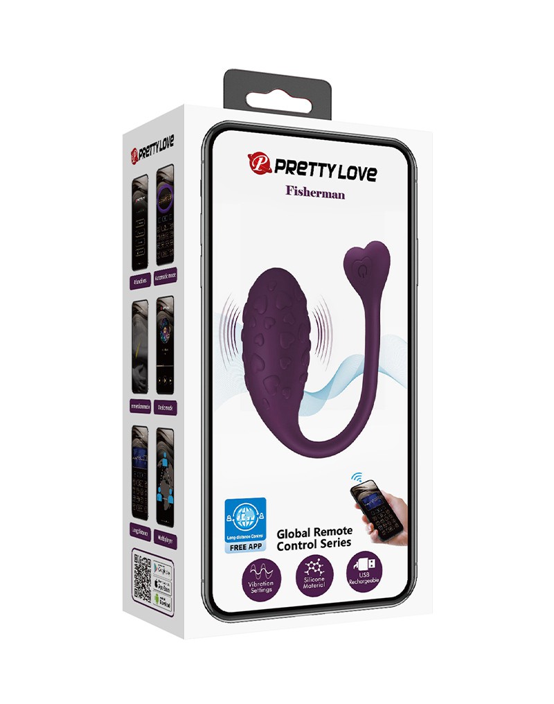 Pretty Love - Fisherman - Wearable Vibrator with App Control - Purple