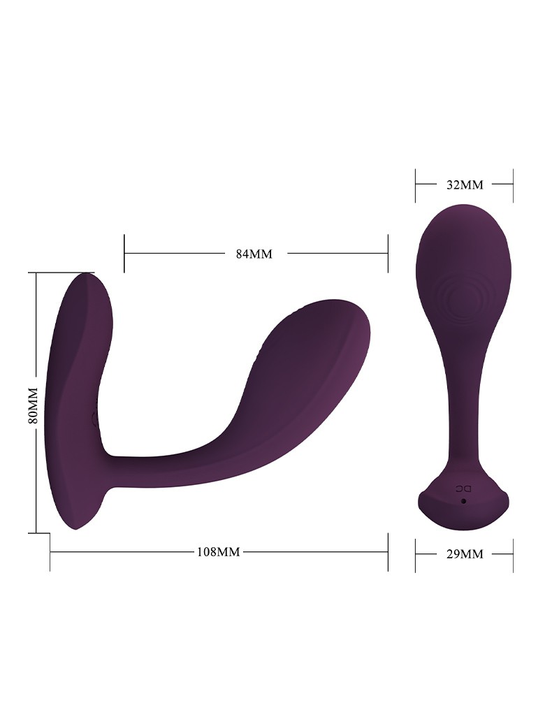 Pretty Love - Baird - Wearable G-Spot Vibrator with App Control - Purple