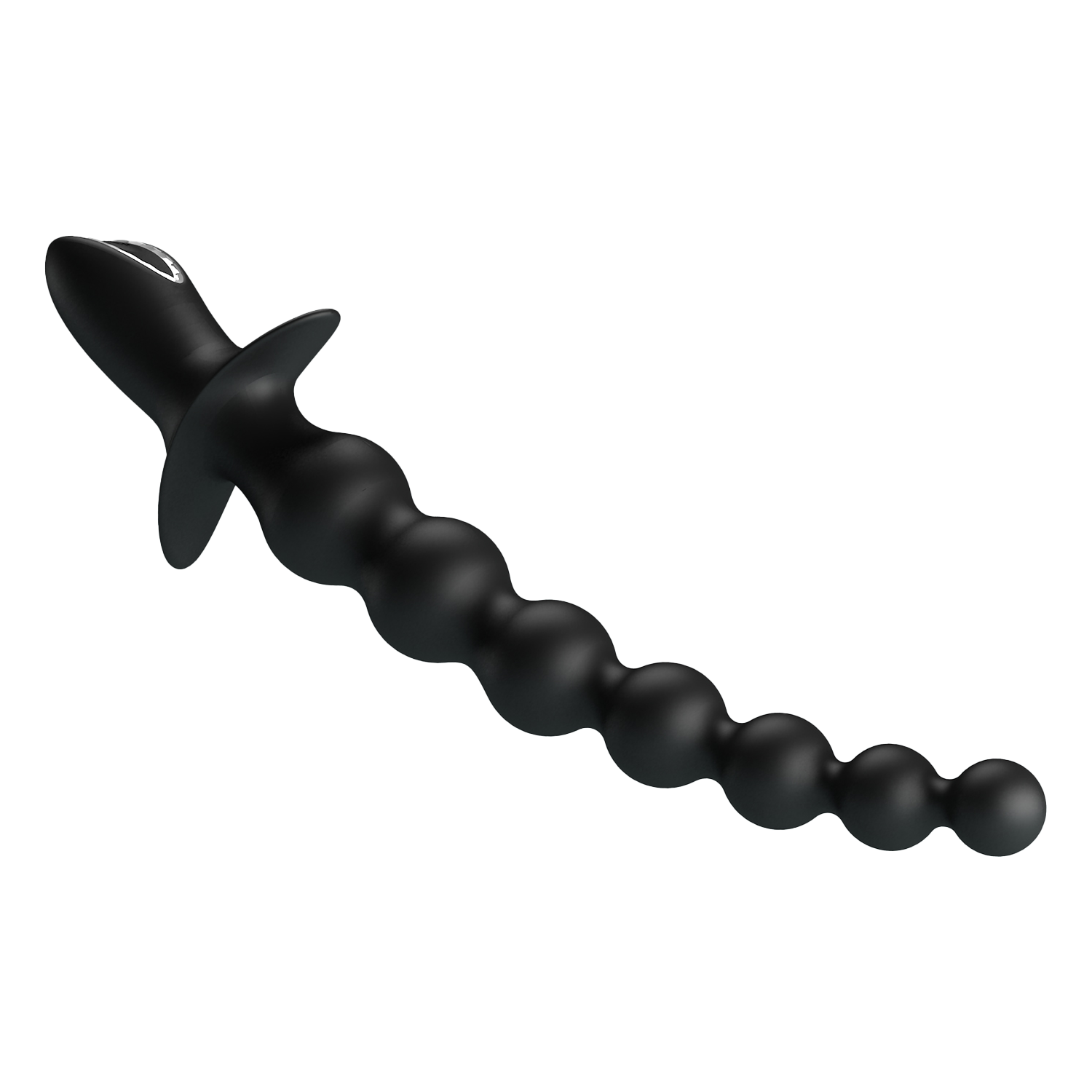 PL - Rigdon - Anal Beads Vibrator Plug - Black