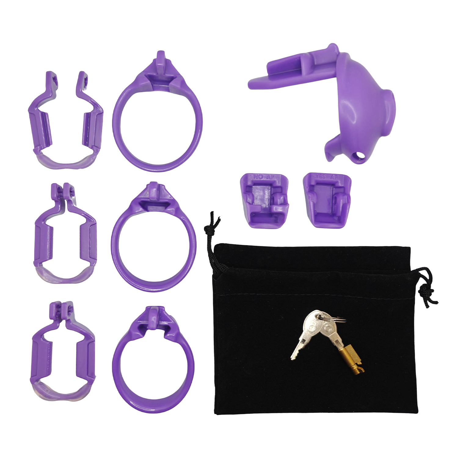 The Vice Mach 2 - Chastity Cock Cage Clitty - Purple