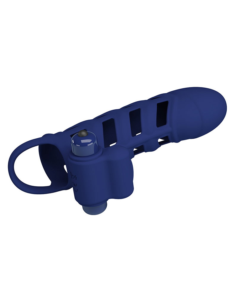 Pretty Love - Altaf - Vibrating Cock Sleeve - Deep Blue