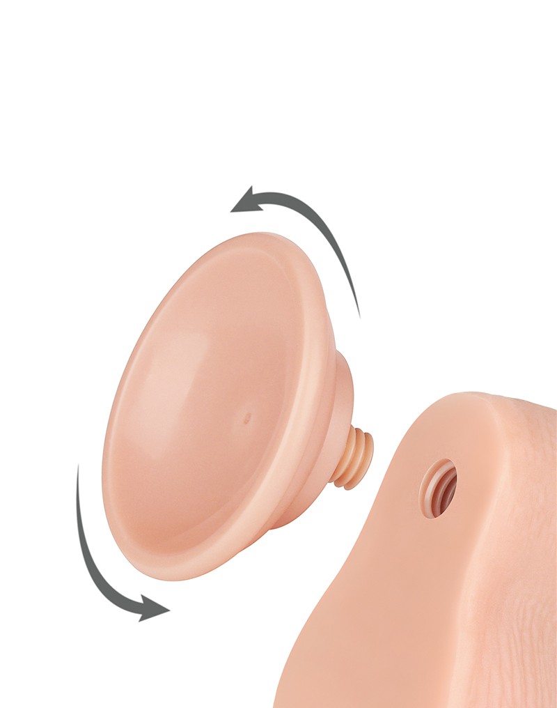 LoveToy - Sliding Skin Dildo 19.5 cm (Ø 3.7 cm) - Nude