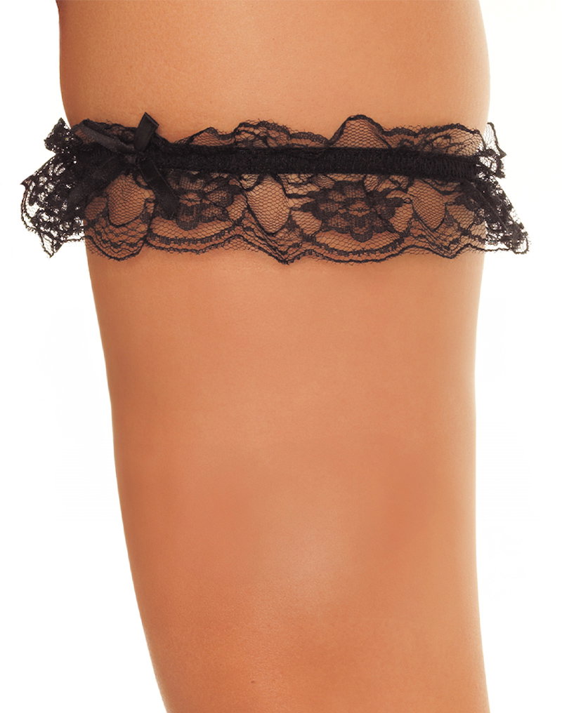 Amorable by Rimba - Garters (2 pieces) - One Size - Black