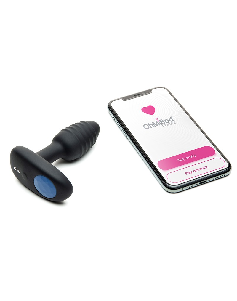 Kiiroo OhMiBod - Lumen - Interactive Butt Plug - Black