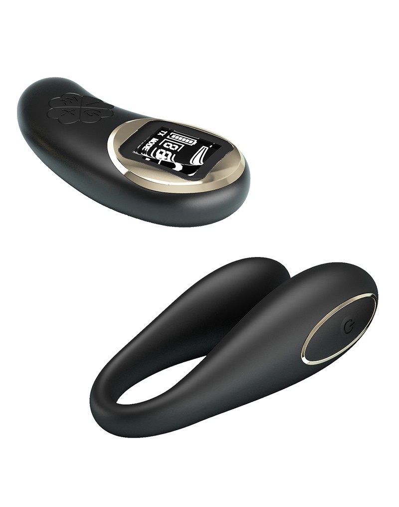 Pretty Love - Nathan - Couple Vibrator With Remote - Black