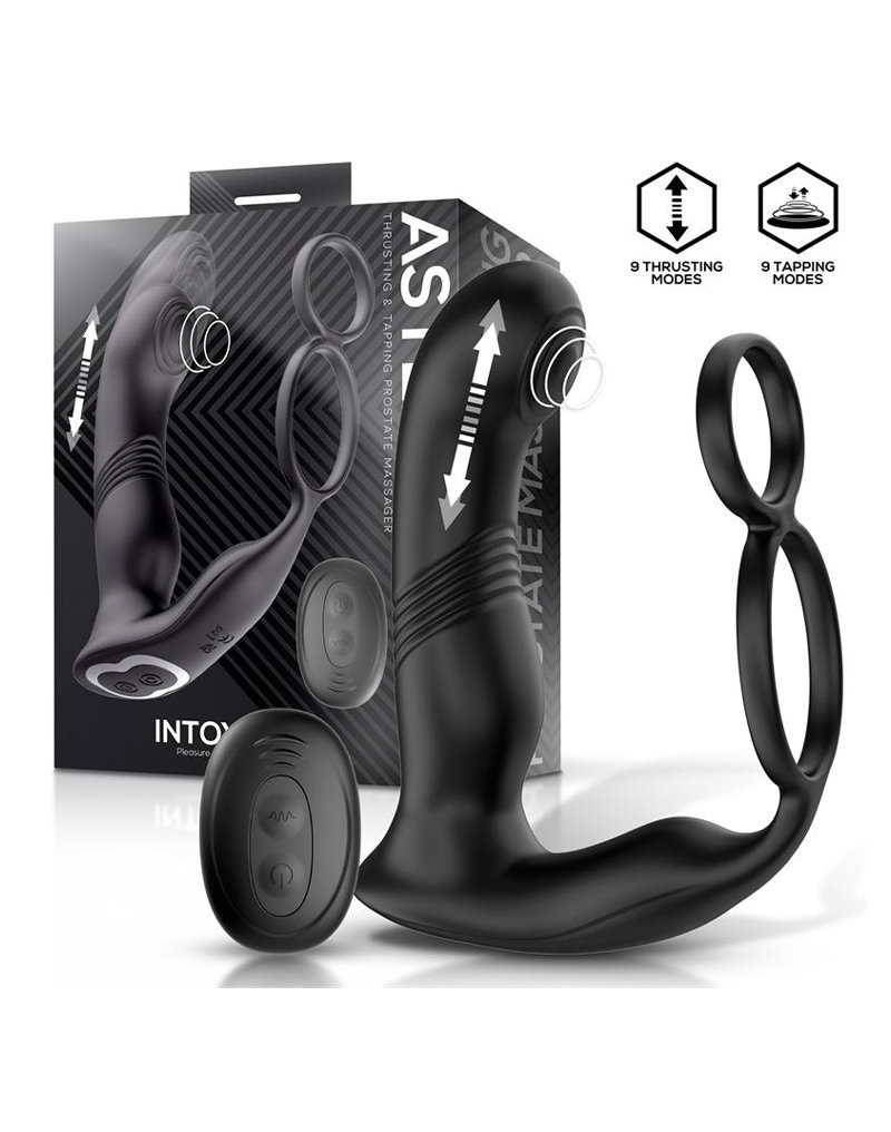 IY - Astex - Thrusting & Tapping Prostate Massager with Remote Control - Black