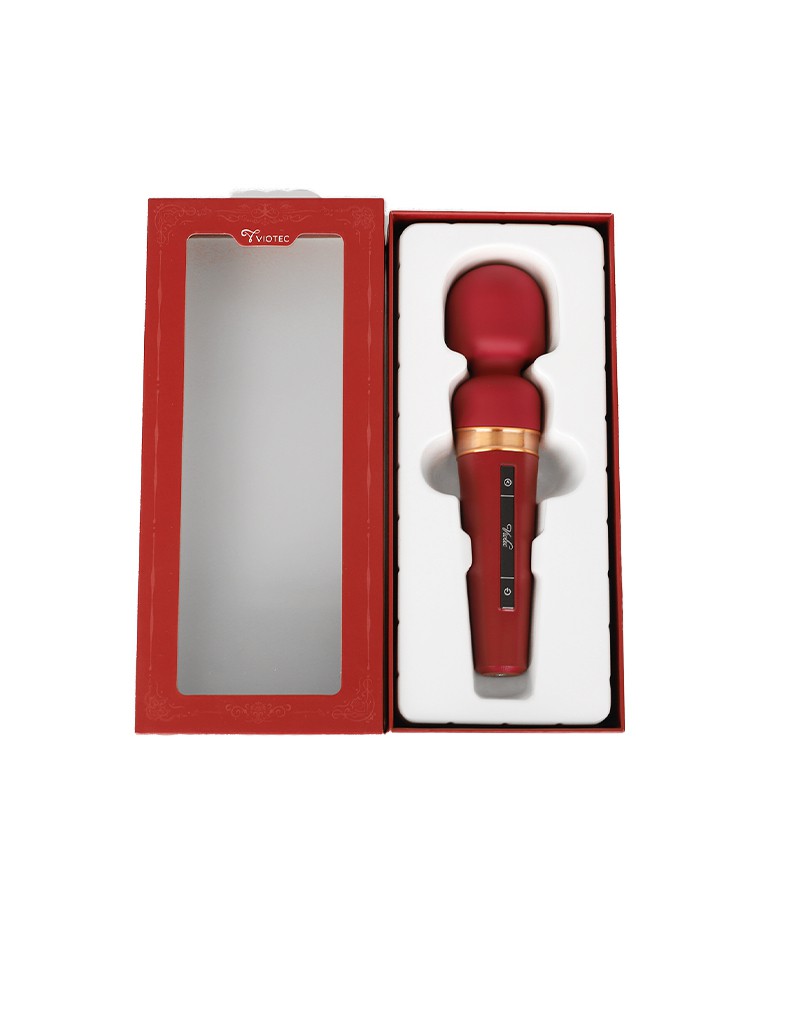 Viotec - Titan - Wand Vibrator - Gold & Wine Red