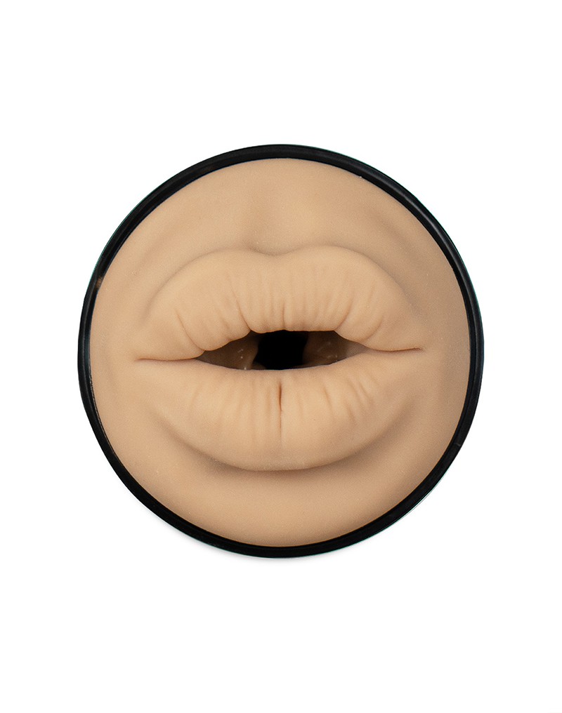 Kiiroo - Combo Set of Interactive Suction Masturbator PowerBlow and FeelStar Victoria June Mouth Stroker - Black