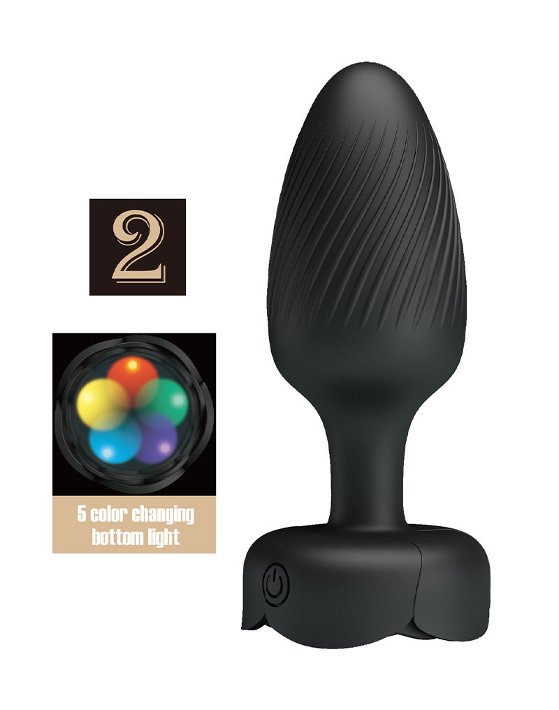 Pretty Love - Varian - Color Changing Light Butplug - Black