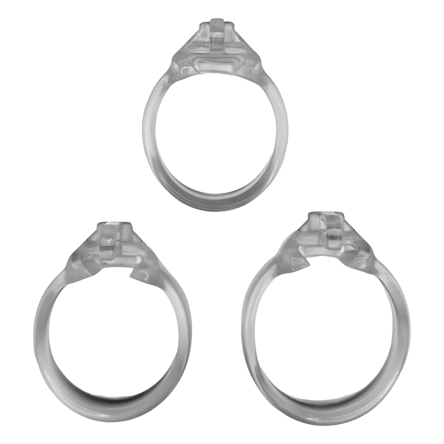 The Vice Mach 2 - Chastity Cock Cage Clitty - Clear