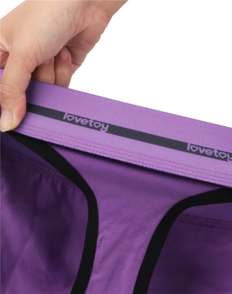 LoveToy - Slide - Printed Vibrating Sexy Panties - Purple