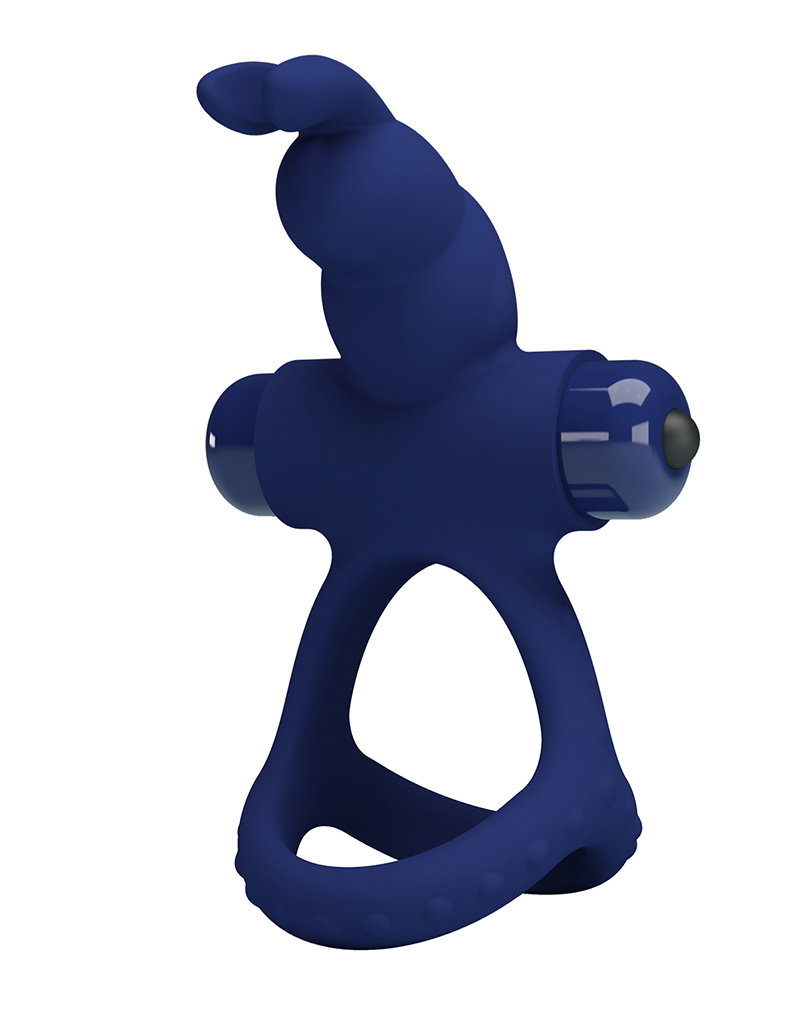 Pretty Love - Luchito - Rabbit Cock Ring - Deep Blue