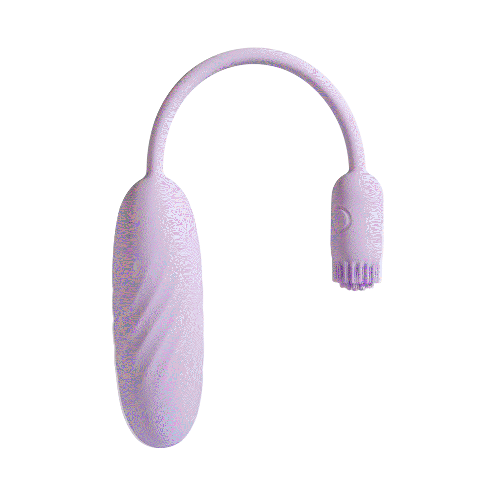 SVAKOM - Plume - Flexible Brush Tail Bullet Vibrator - Pastel Lilac
