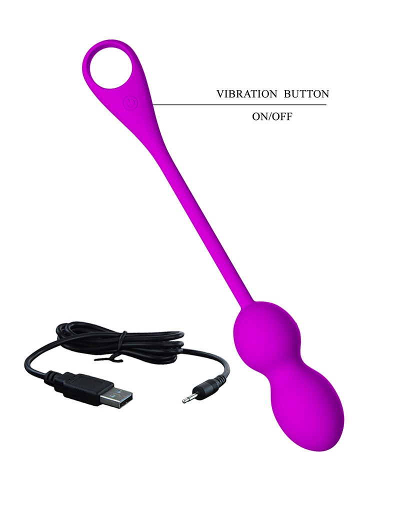 Pretty Love - Elvira - Vibrating Kegel Balls with App Control - Purple