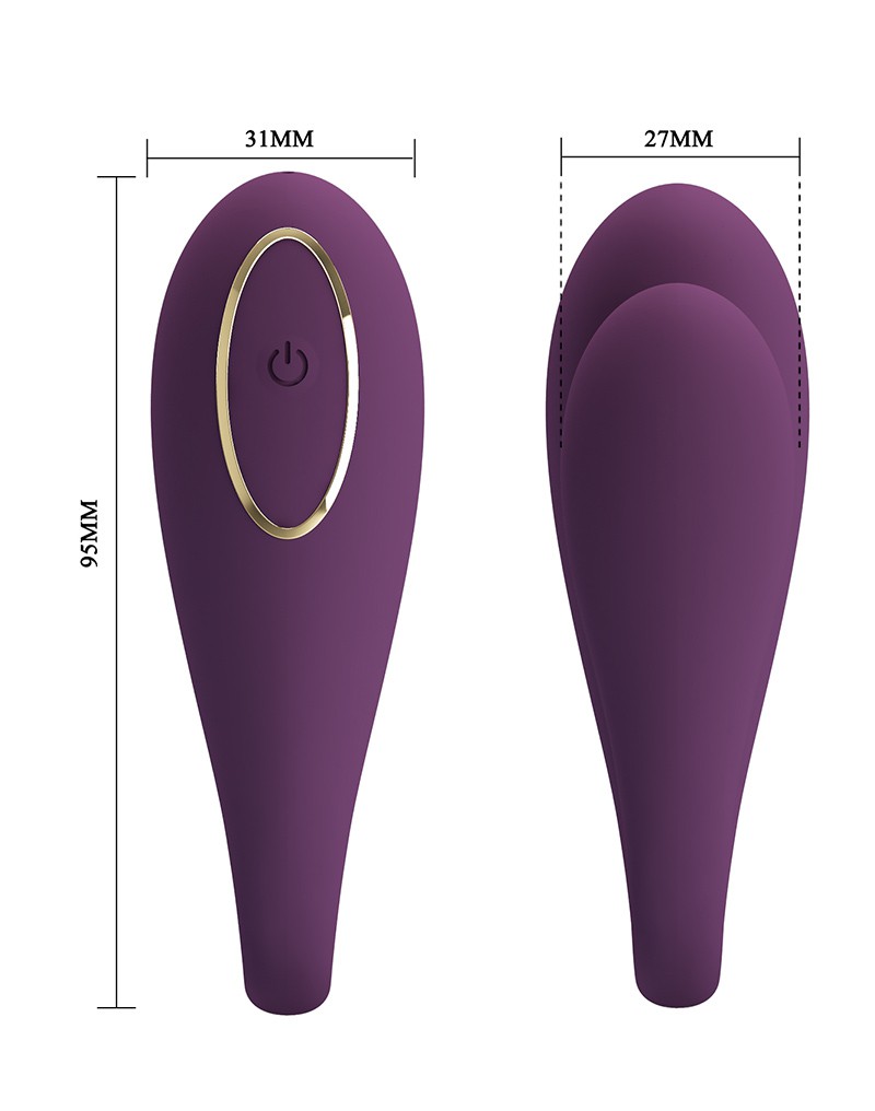 Pretty Love - August - Couple Vibrator with App Control - Purple