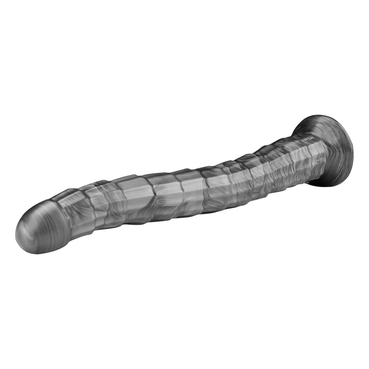 LoveToy - 14,5"King Sized Vibrating Vibrax Slider - Silver